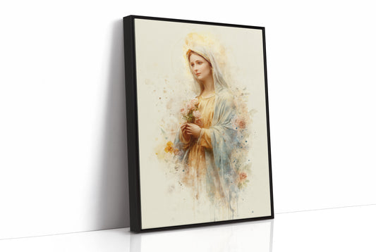 Gentle Flowers Among Watercolor Grace