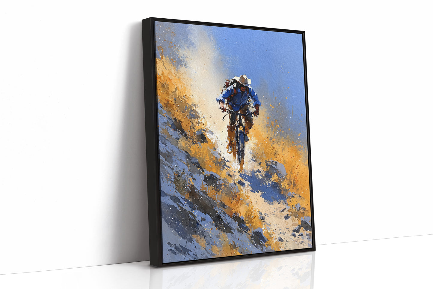 Downhill Through Golden Scrub