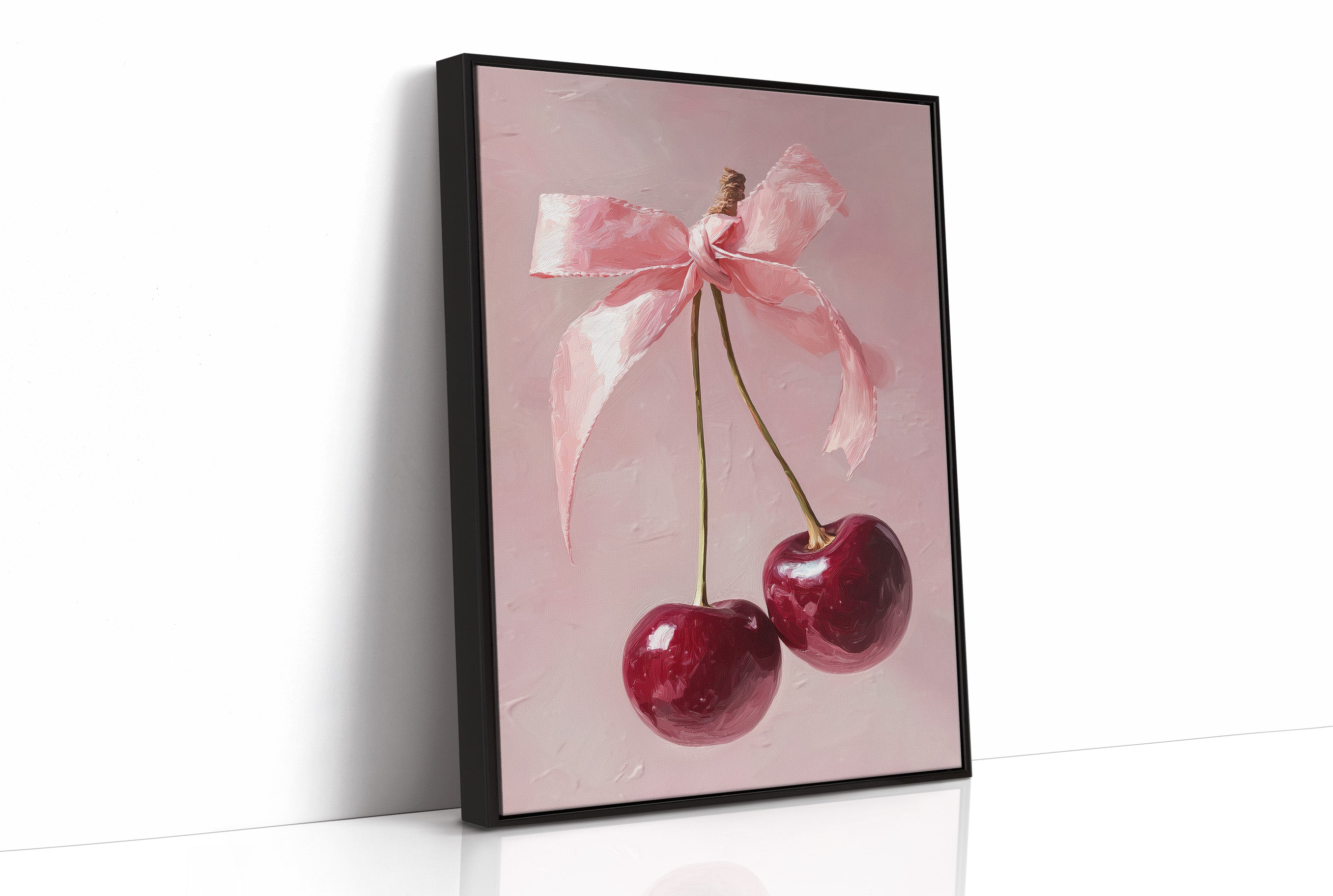 Cherries, Bow-Tied and Blushing