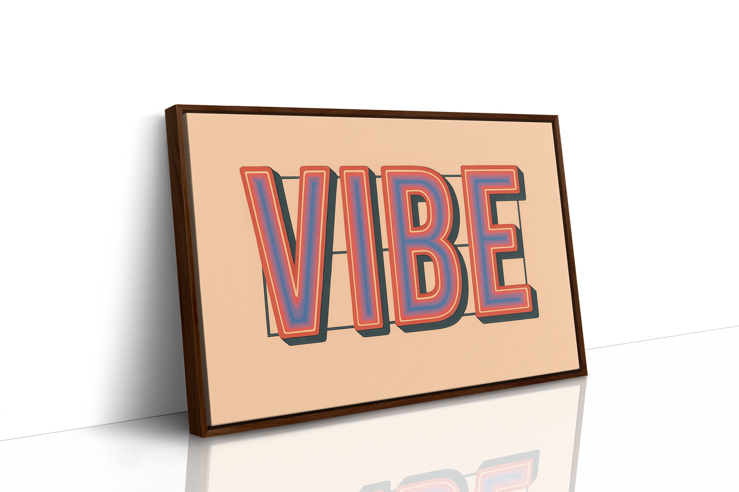 Retro VIBE Gradient Typography