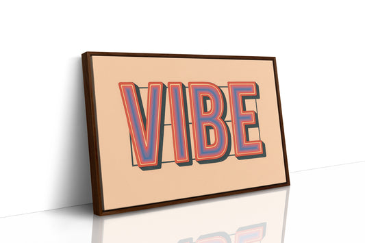 Retro VIBE Gradient Typography