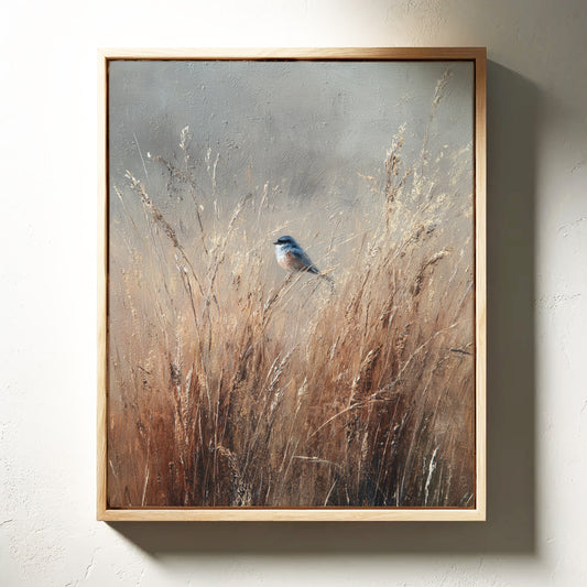 A Moment Among Golden Grasses