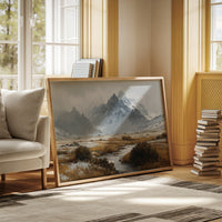 Winter Grasses Dance Below Peaks