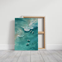 Four Boards Waiting for a Wave