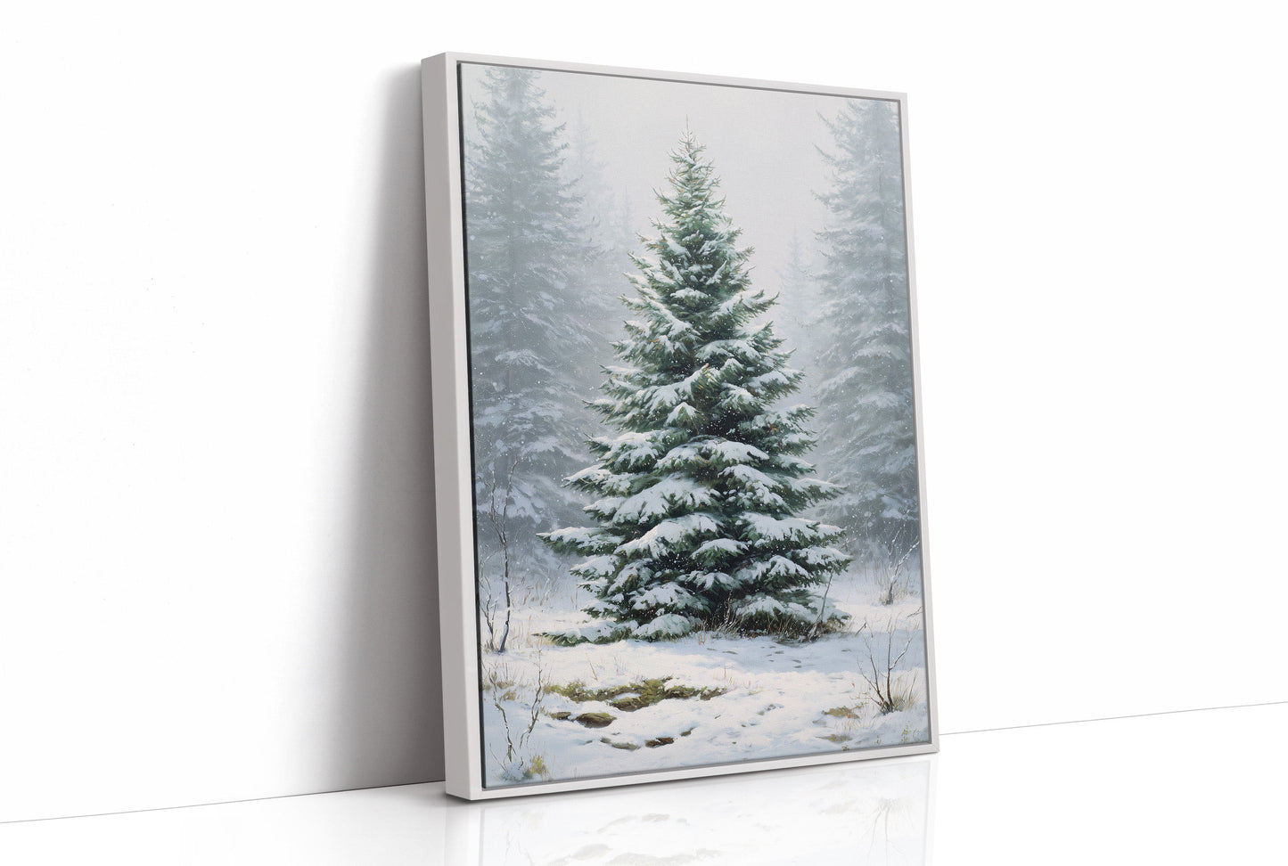 Evergreen Tales In Winter Mist