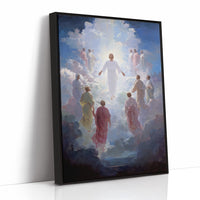 Celestial Ascension Through Radiant Clouds