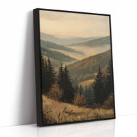 Golden Hues of Distant Valleys
