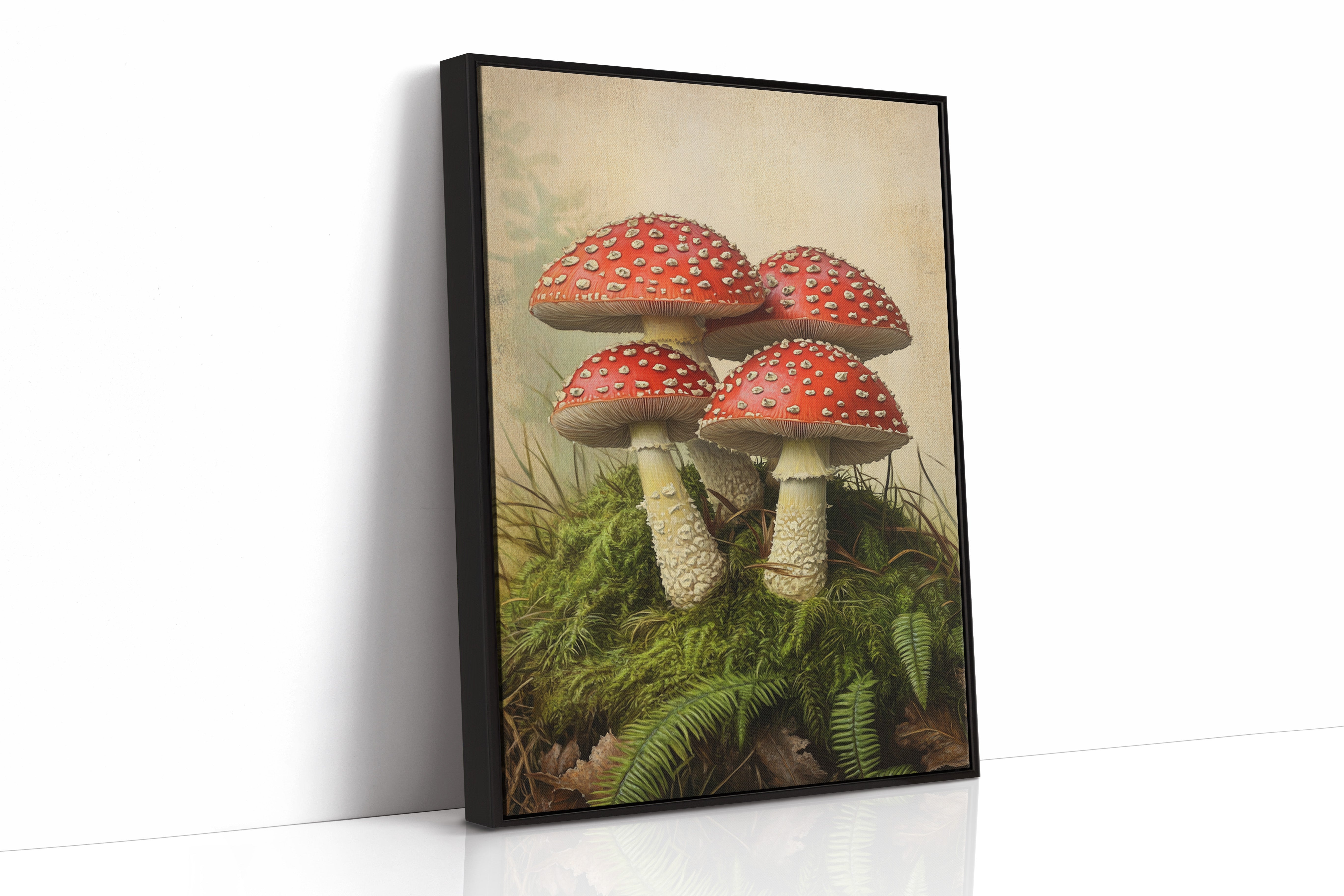 Crimson Mushrooms Emerge