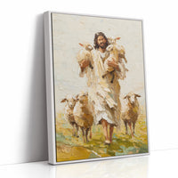 Shepherd's Embrace in Golden Fields