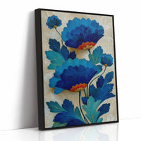 Azure Petals Dance In Golden Light