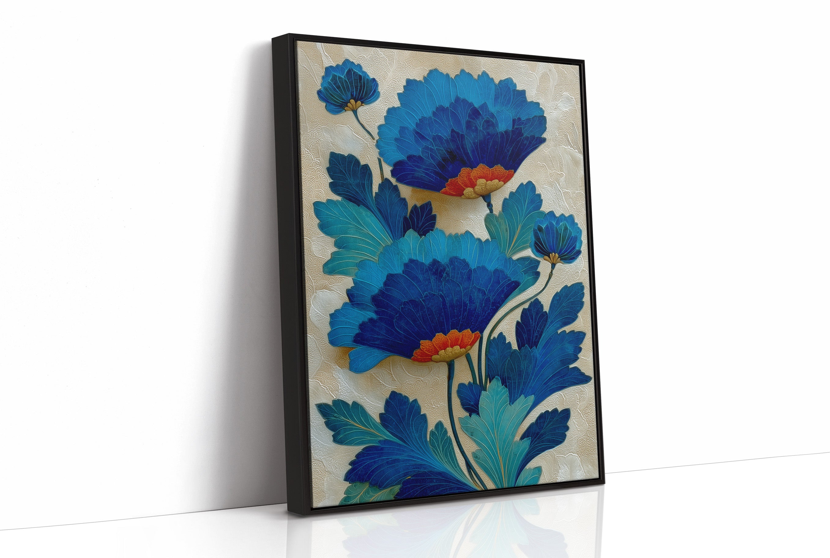 Azure Petals Dance In Golden Light