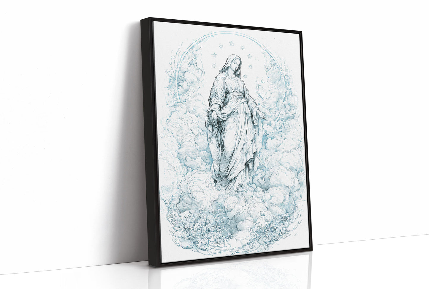 Our Lady of the Clouds — Blue Line Devotional Print