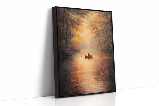 Rowing Through Autumn's Embrace