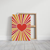 Radiant Heart's Retro Sunburst