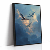 Dragons Soar Through Twilight Skies