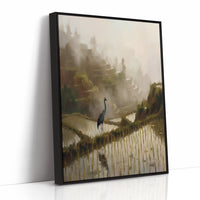 Crane Among the Terraces