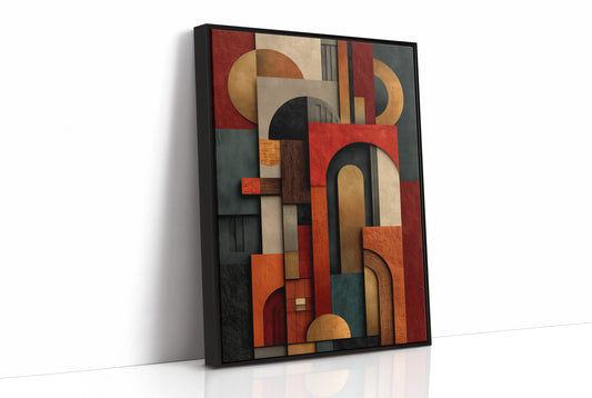 Geometric Rhythms In Autumn Tones