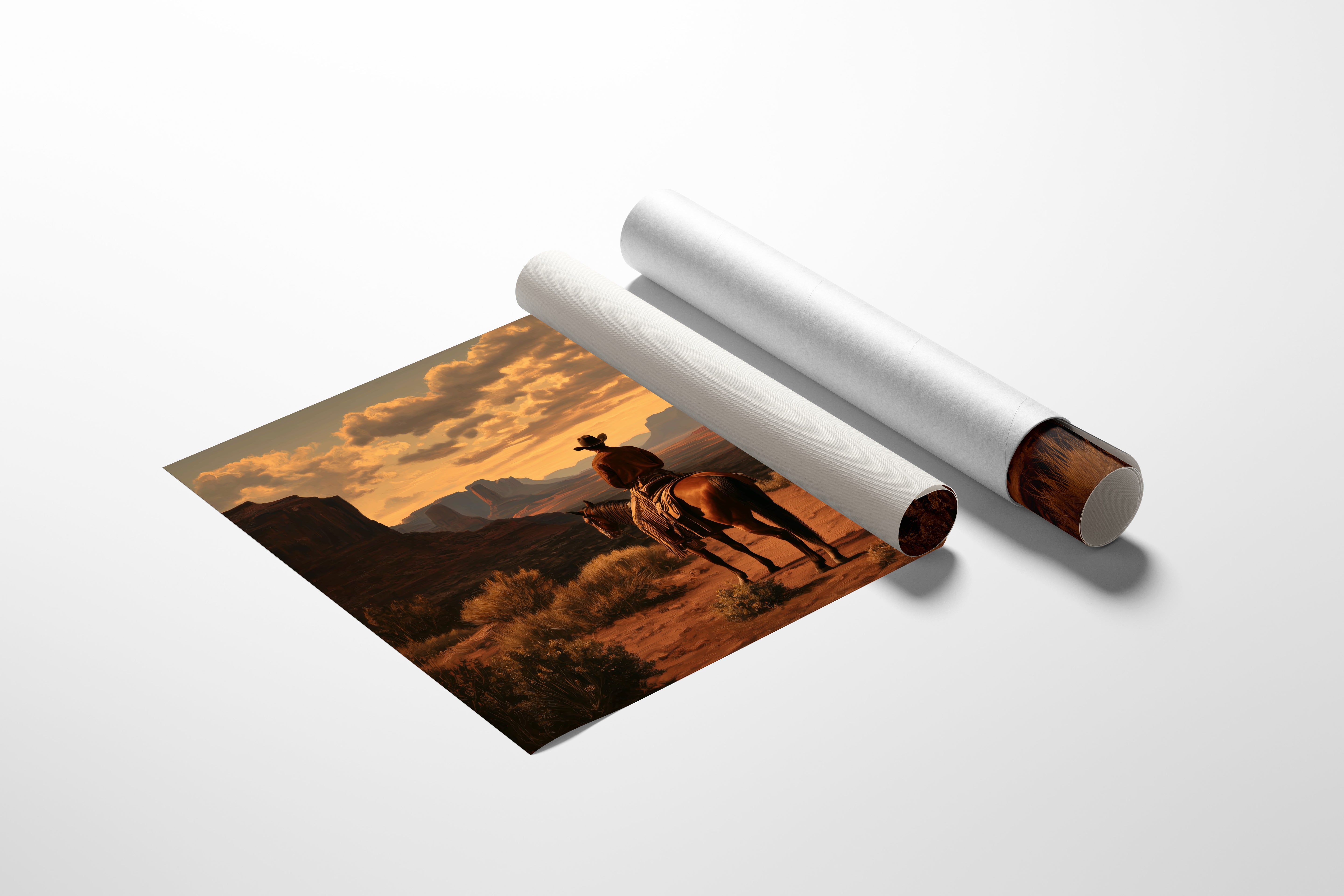 Sunset Maps The Canyon's Heart