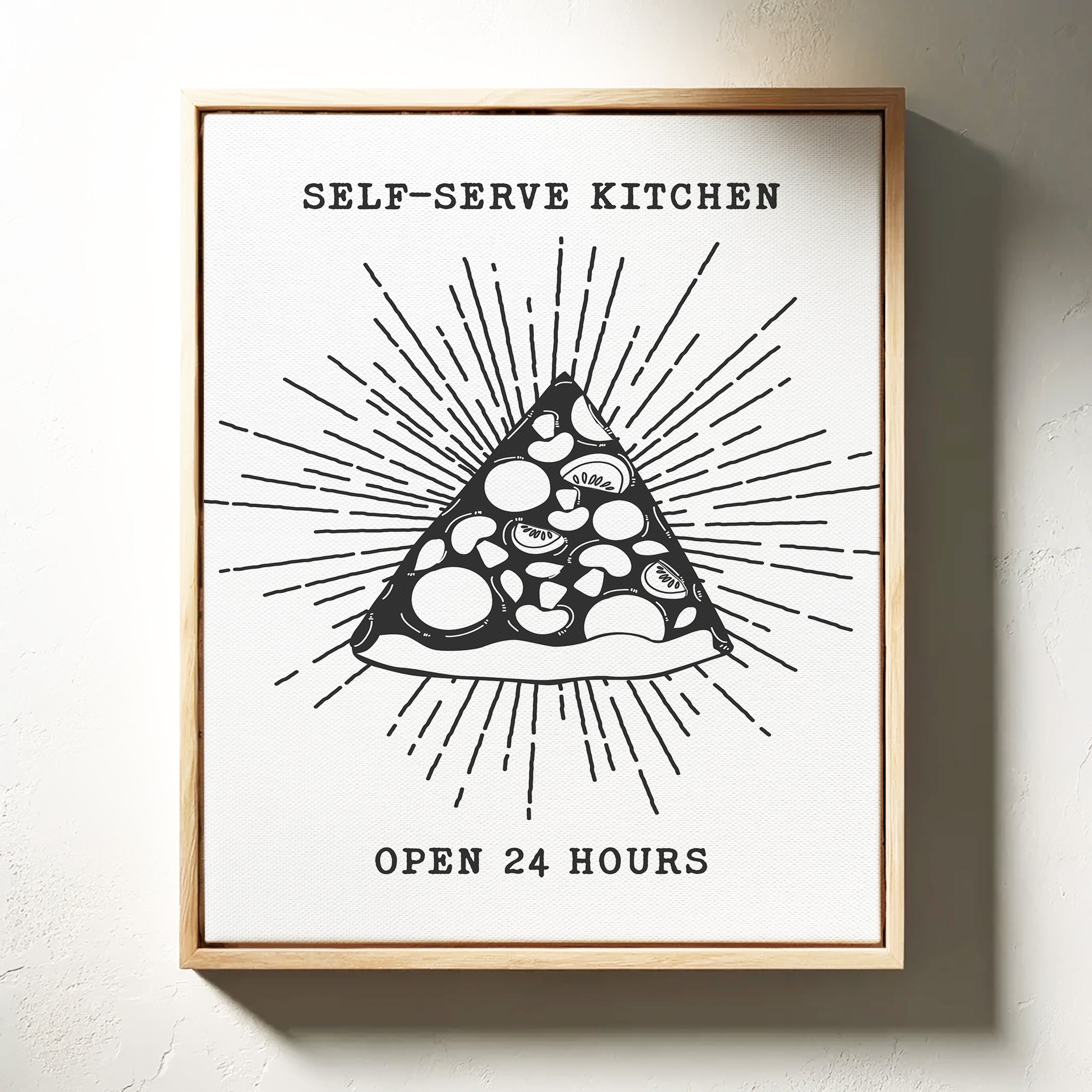 Midnight Pizza Glows Like Stars
