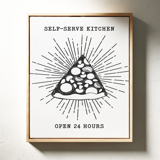 Midnight Pizza Glows Like Stars