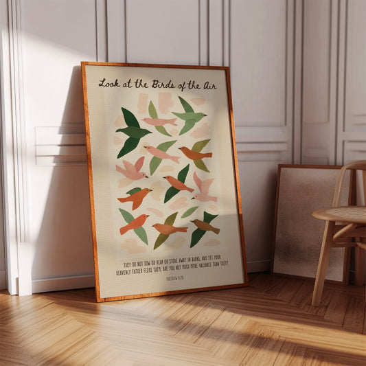 Look at the Birds of the Air Print