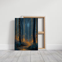 Fireflies Dance Through Midnight Woods