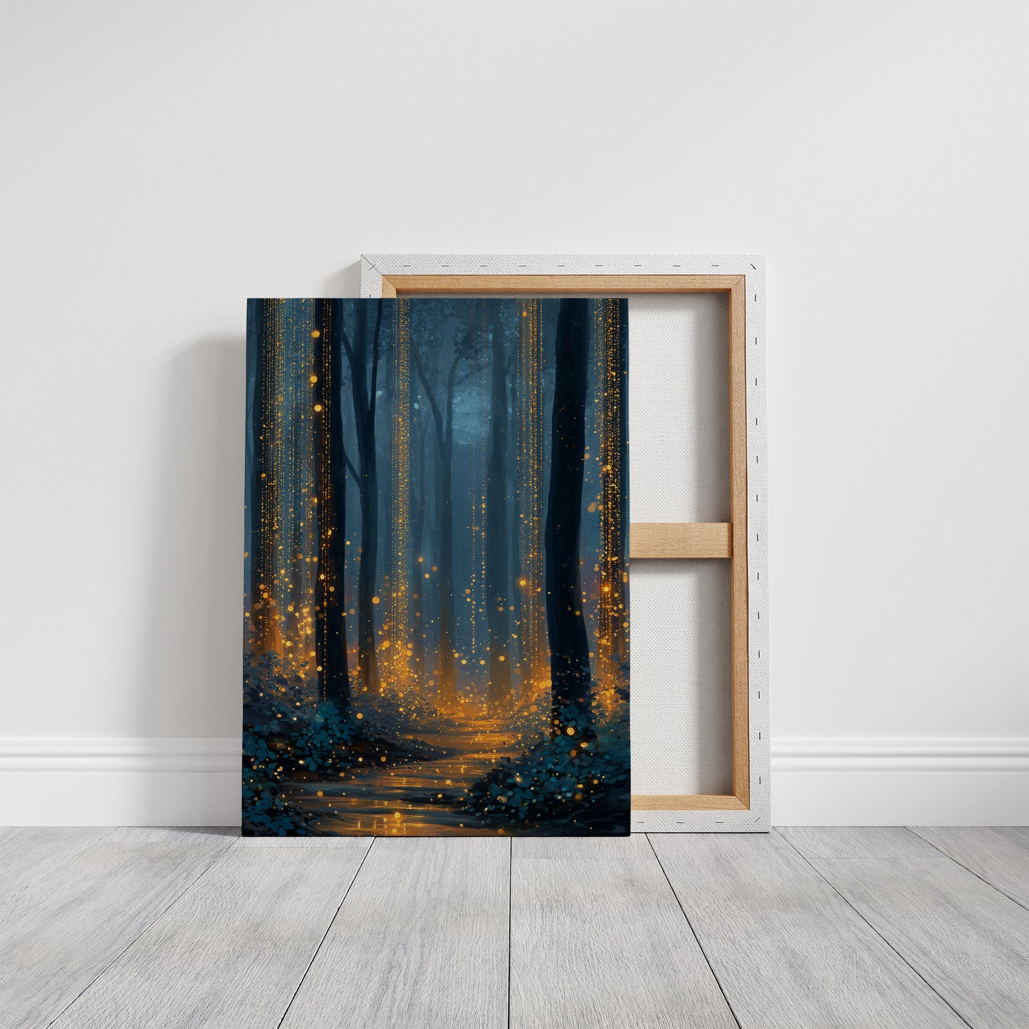 Fireflies Dance Through Midnight Woods