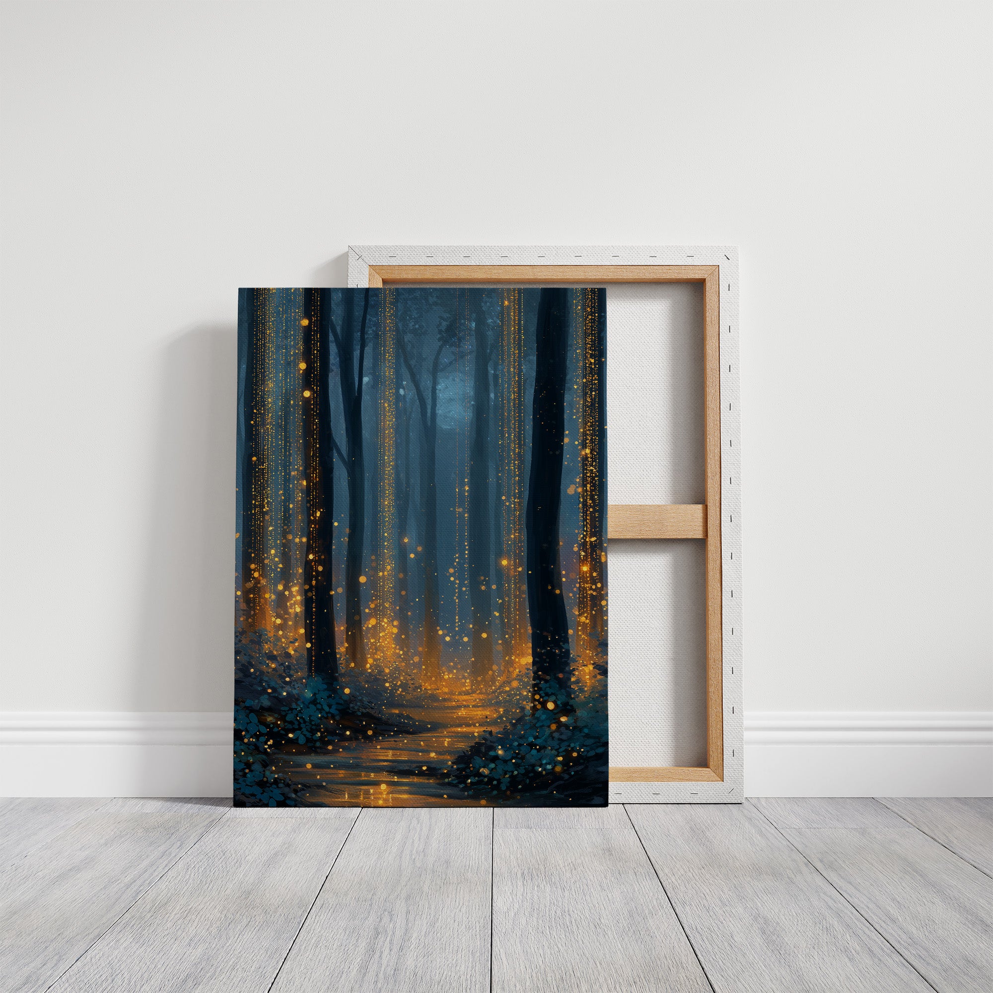 Fireflies Dance Through Midnight Woods