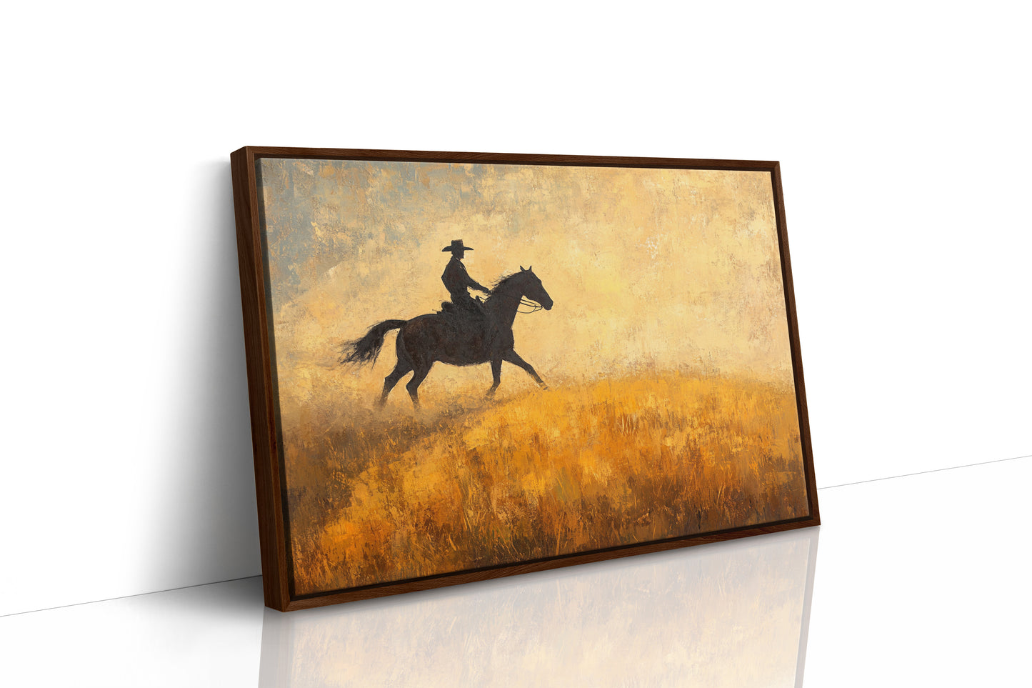 Cowboy in the Golden Haze