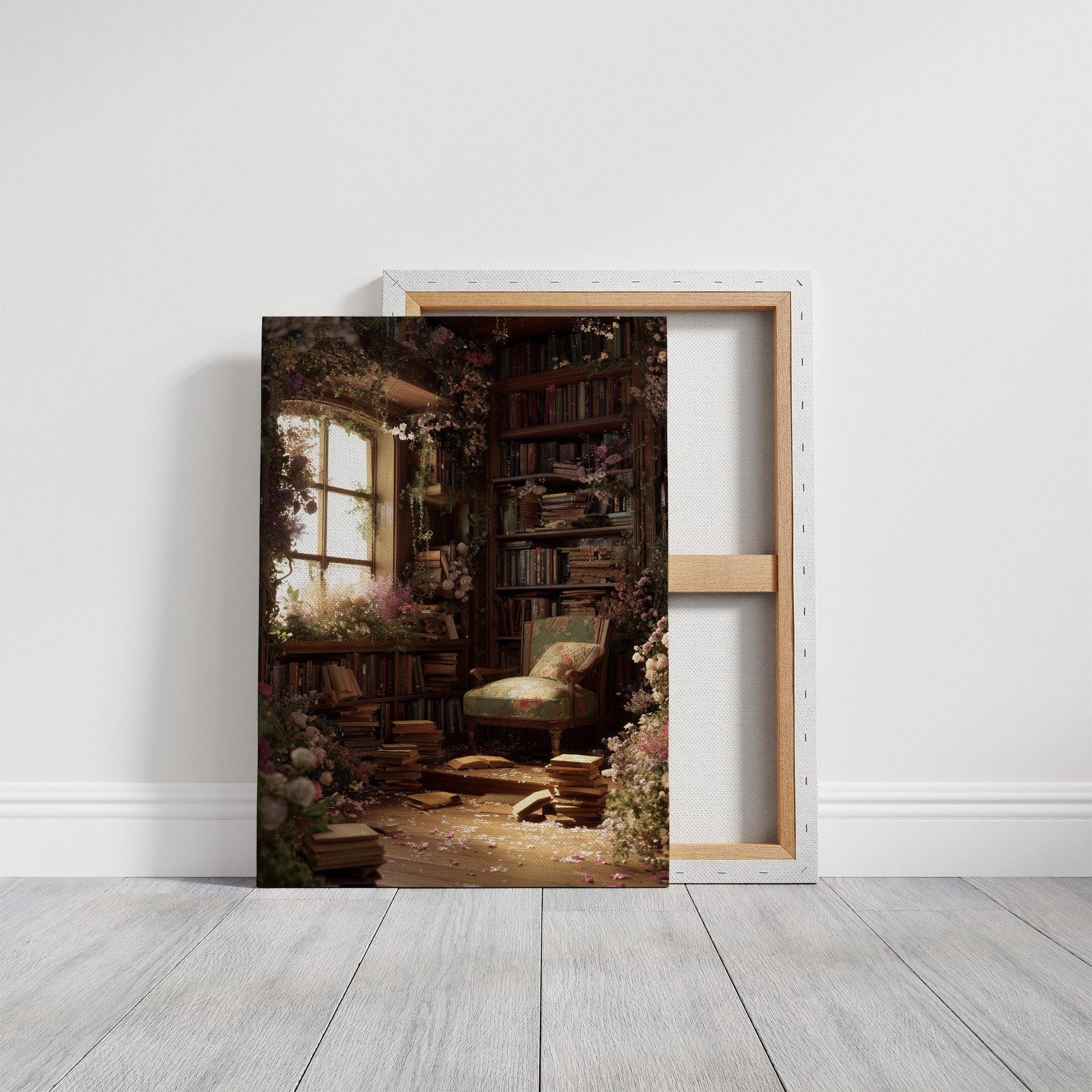 Forgotten Library Blooms In Light