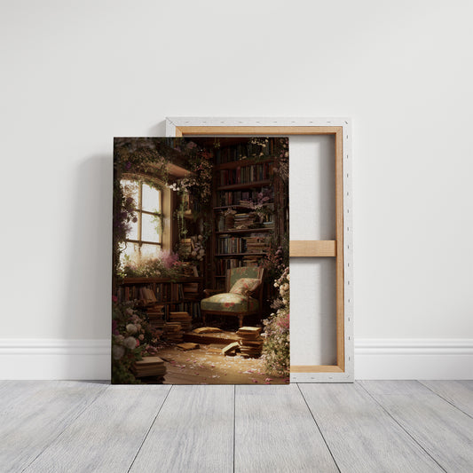 Forgotten Library Blooms In Light