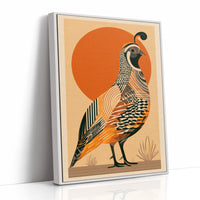 Desert Quail at Sunrise