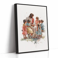 Watercolor Stories On Sunlit Wood