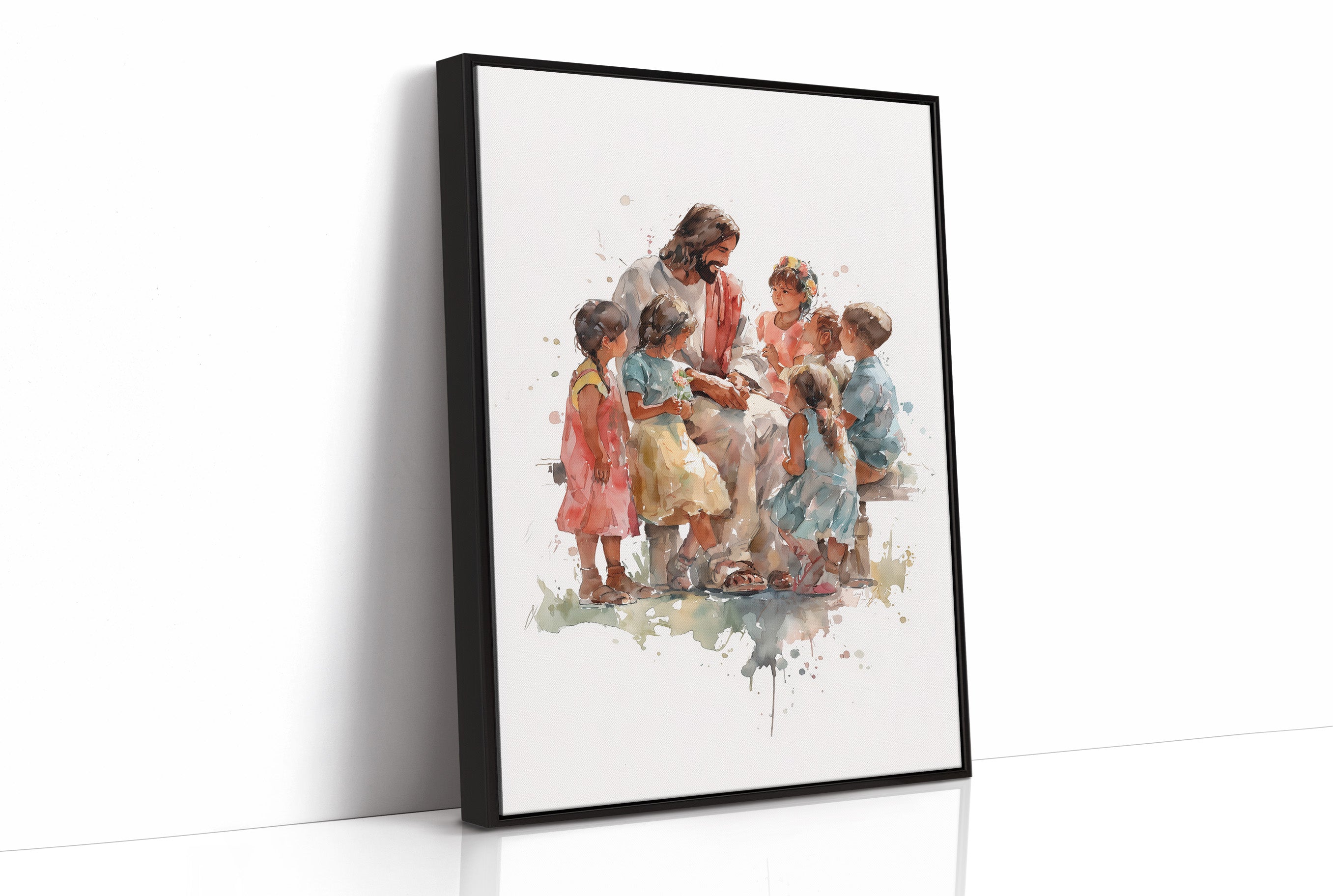 Watercolor Stories On Sunlit Wood