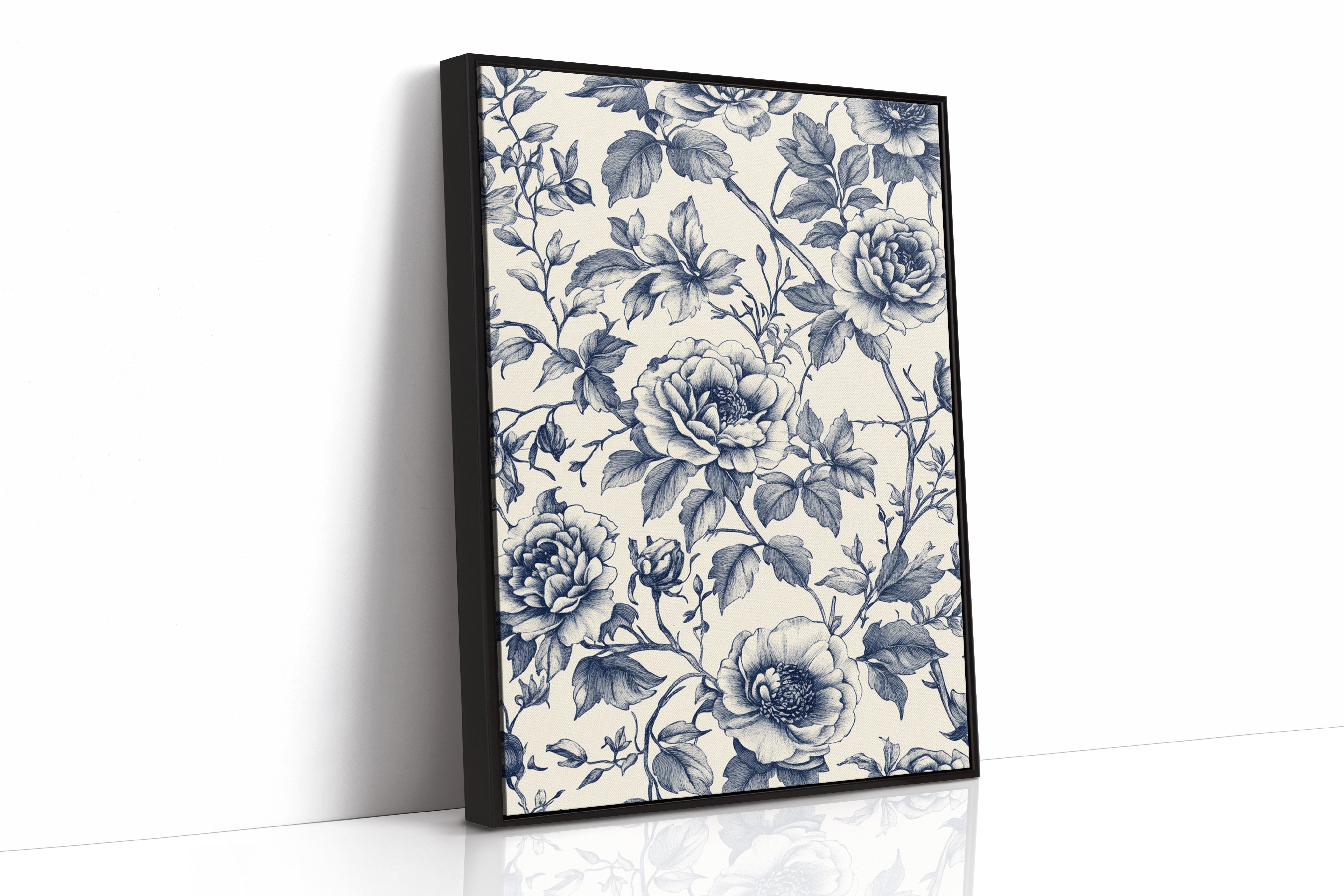 Petals' Secrets in Indigo Light