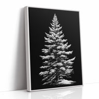 Silent Pine Stands In Midnight