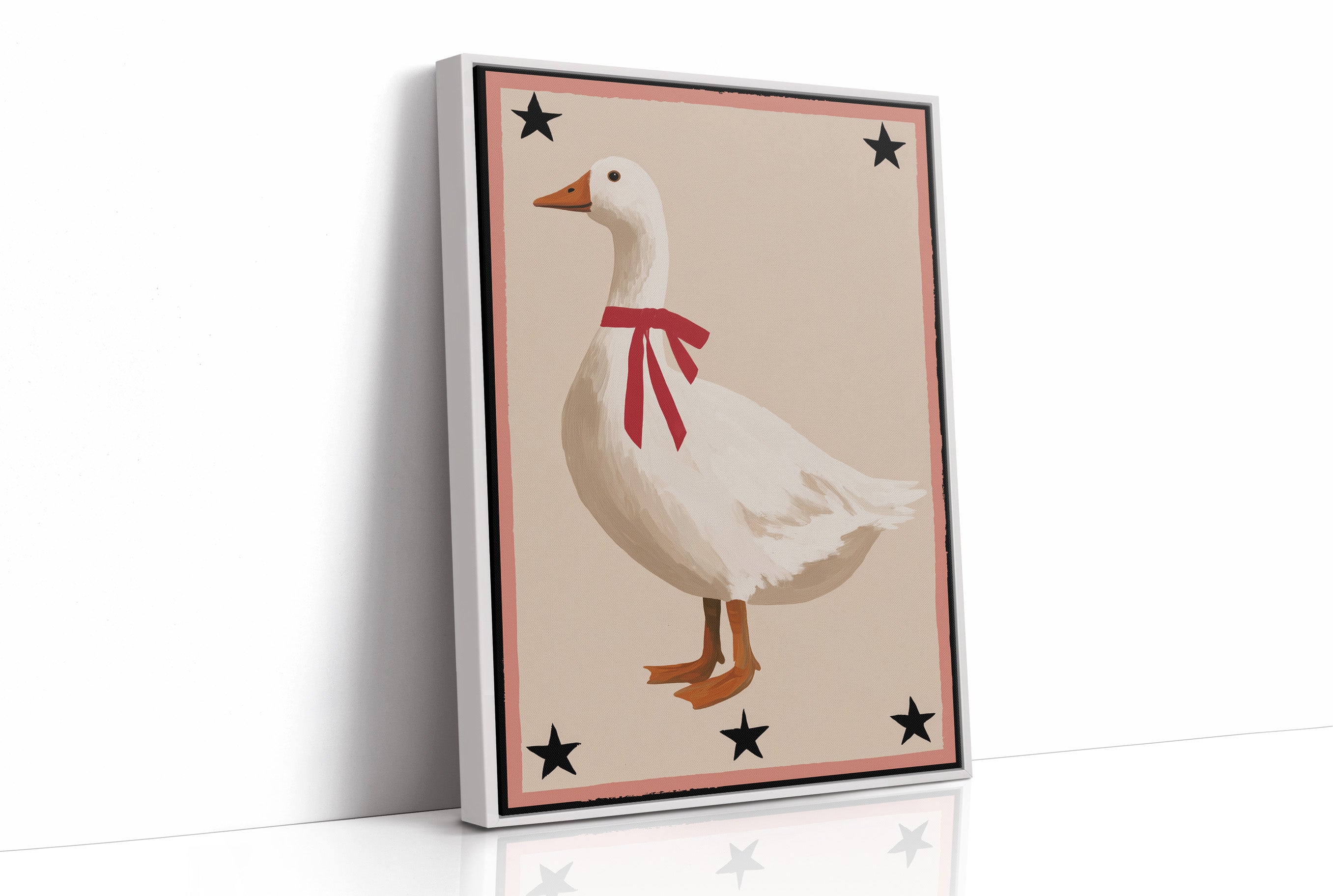 The Goose With A Red Ribbon