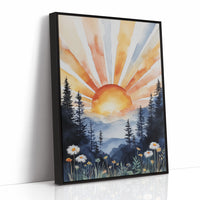 Daisies Dance At Mountain Dawn