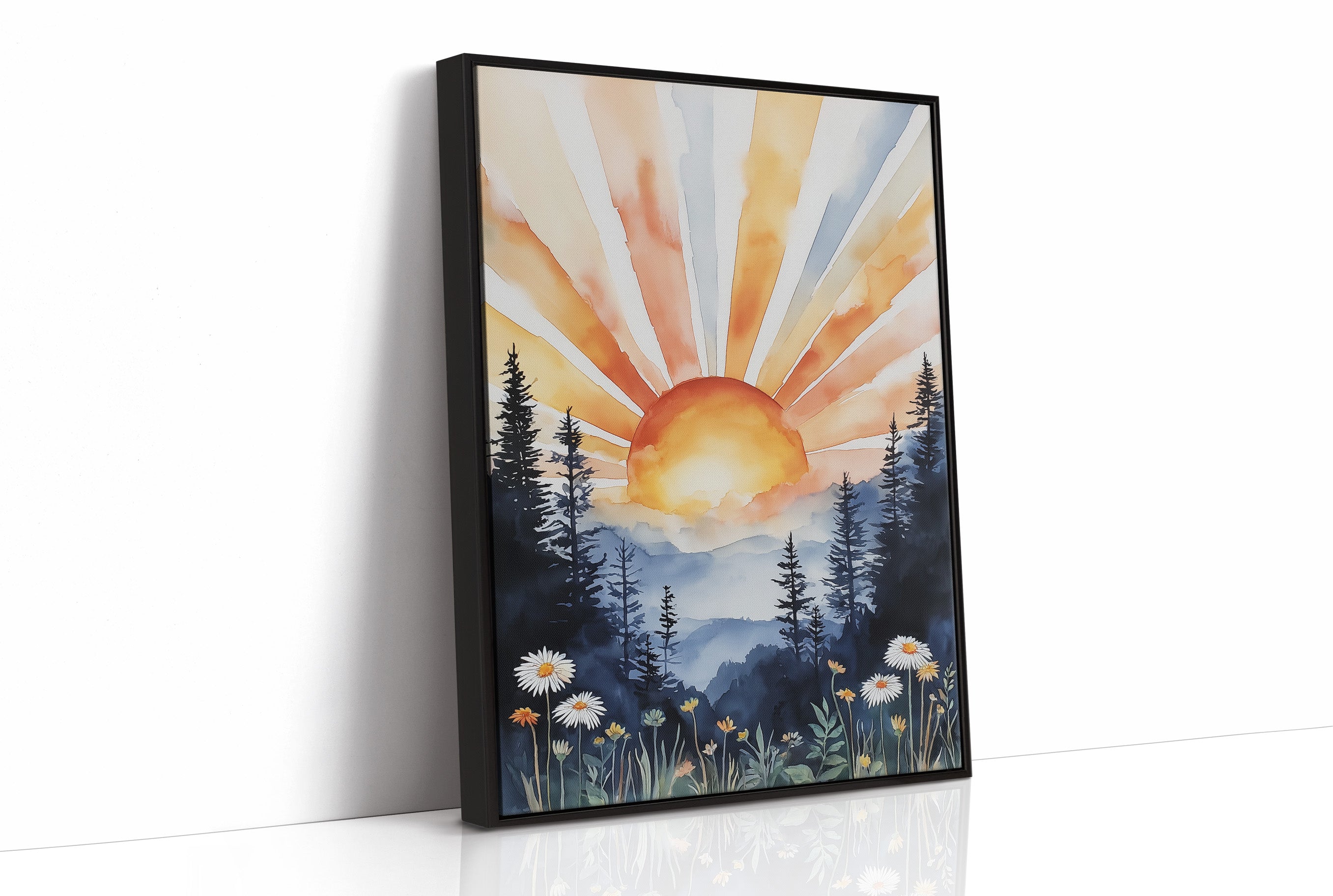 Daisies Dance At Mountain Dawn