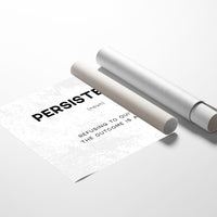 Persistence Definition Canvas Art | Bold Motivational Typography Print for Home Office, Gym or Entrepreneur Décor