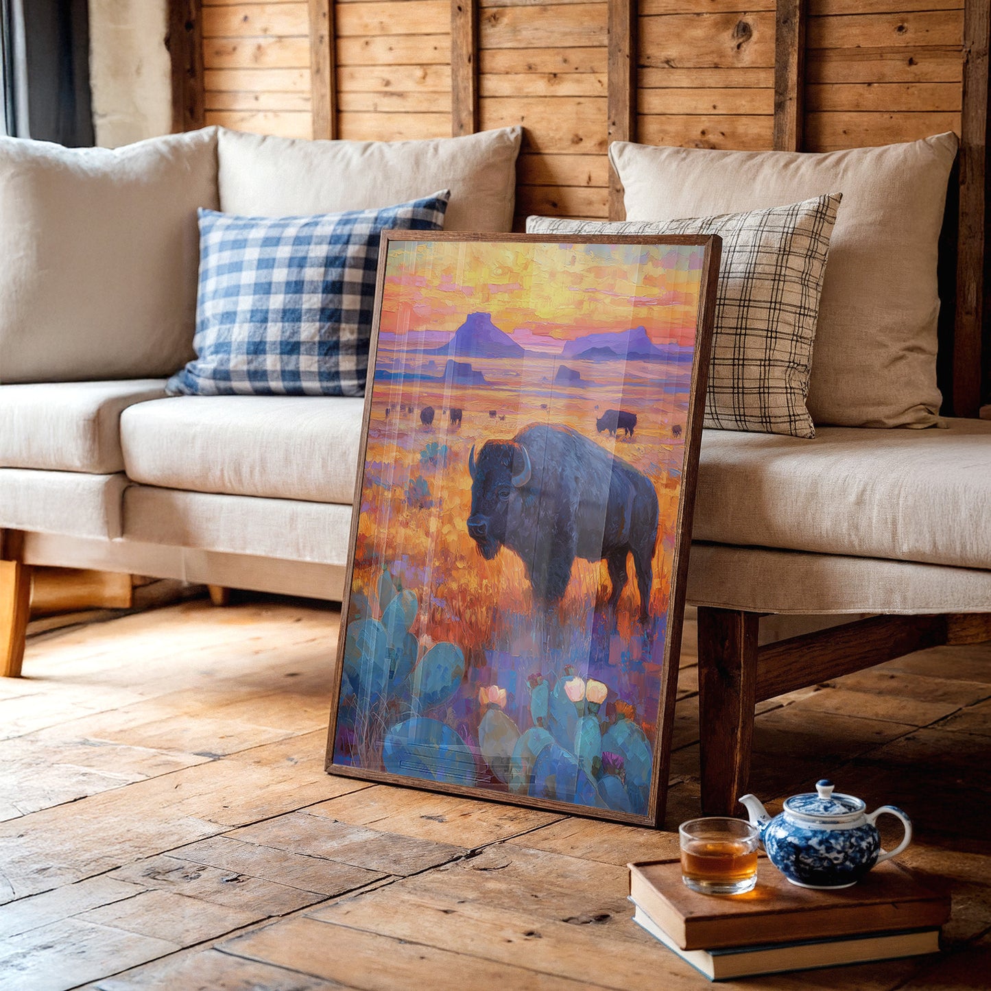 Prairie Bison Paint Golden Hours