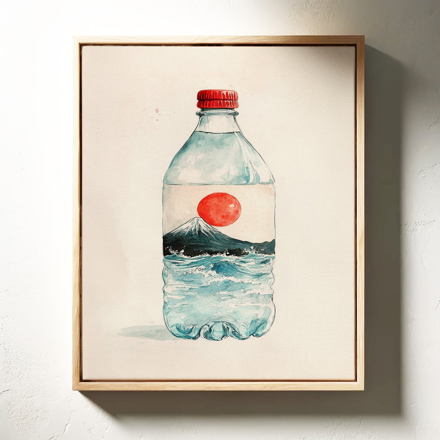 Mount Fuji Flows In Bottle