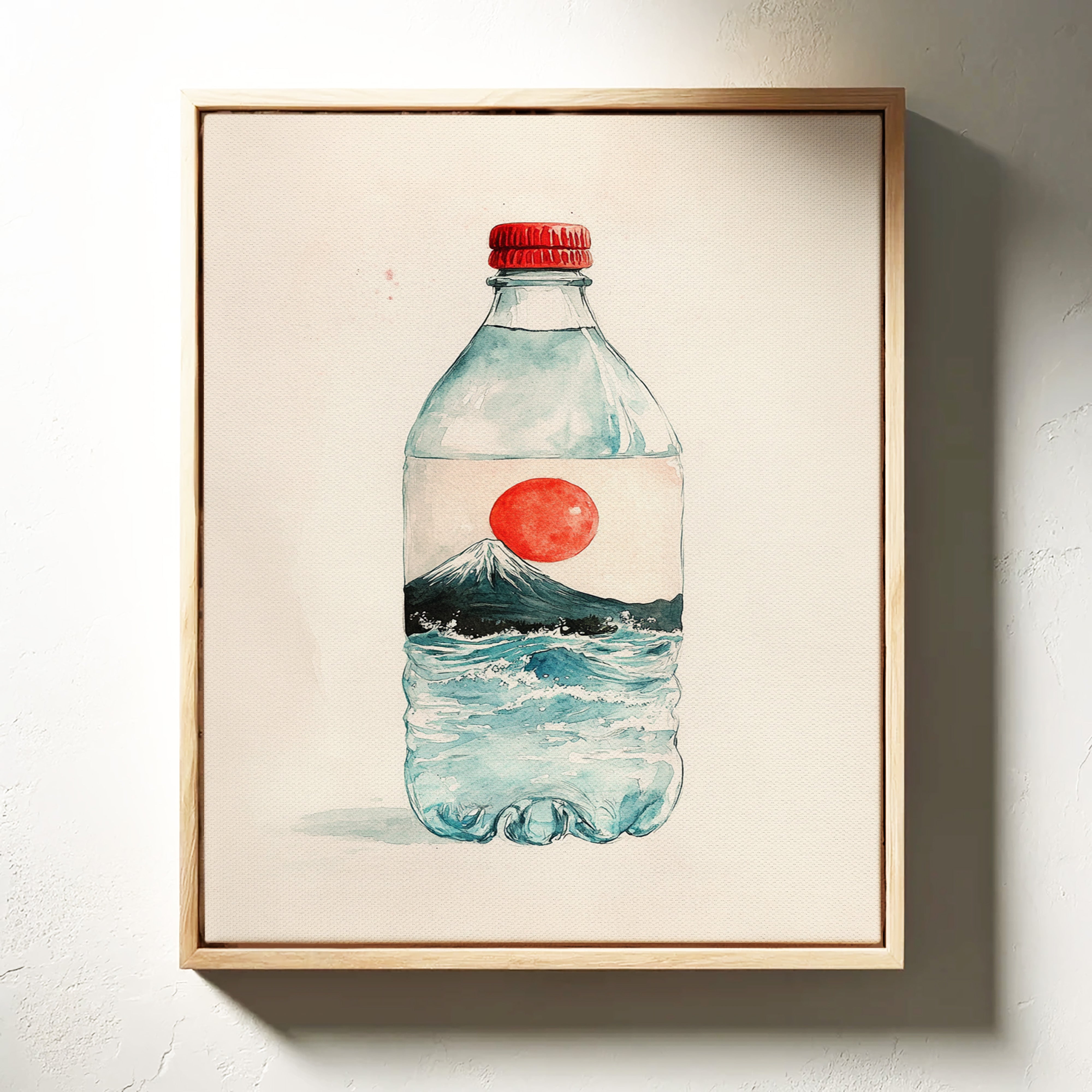Mount Fuji Flows In Bottle