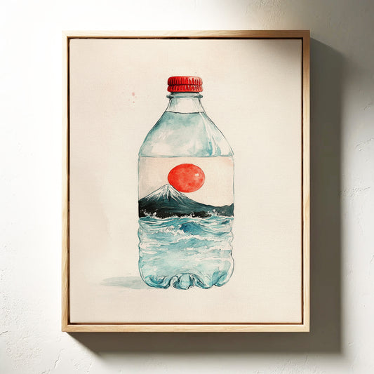 Mount Fuji Flows In Bottle