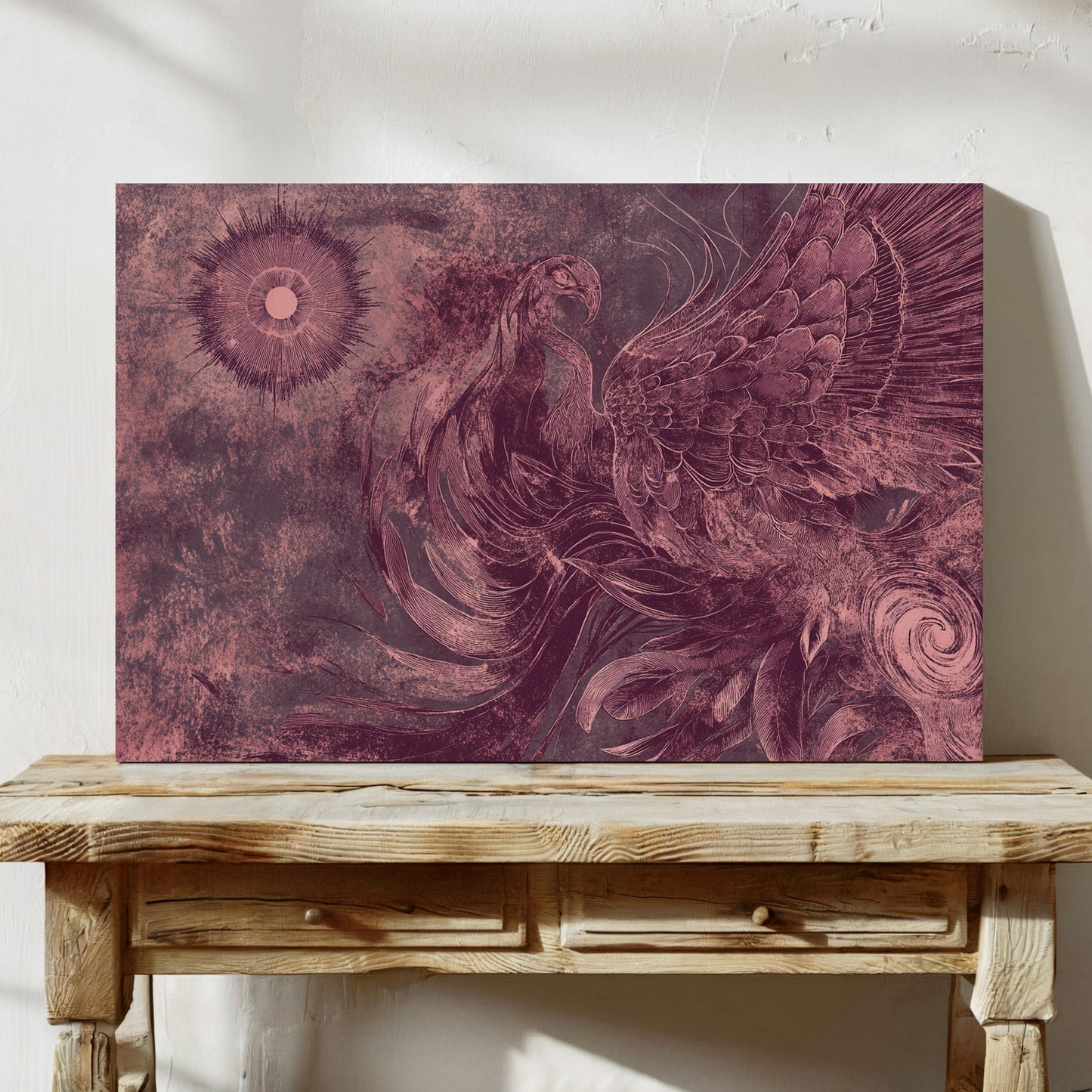 Phoenix Rising In Rose Gold