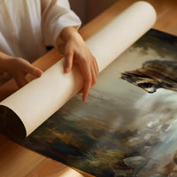 Raccoon by the Rapids