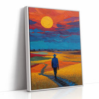 He Walked Until the Sky Caught Fire