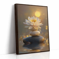 Sacred Lotus Bathes In Golden Light