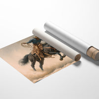 Wild Stallion Dances Through Dust