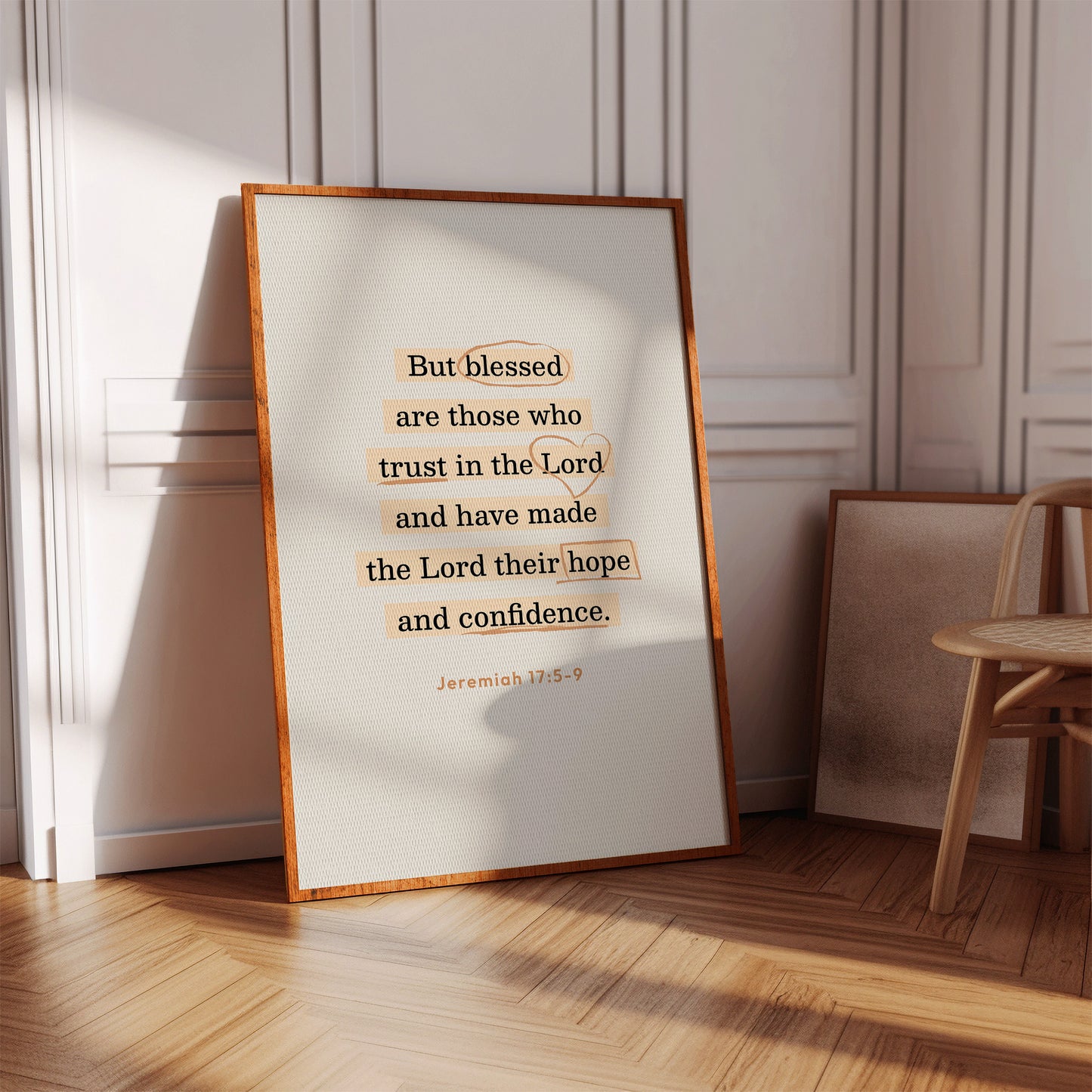Blessed Trust Jeremiah 17 Scripture Art